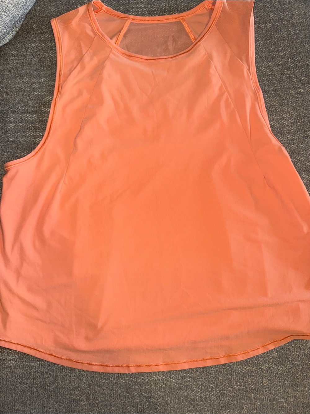 Lululemon Women's Sleeveless Performance Tank Top - Coral Orange